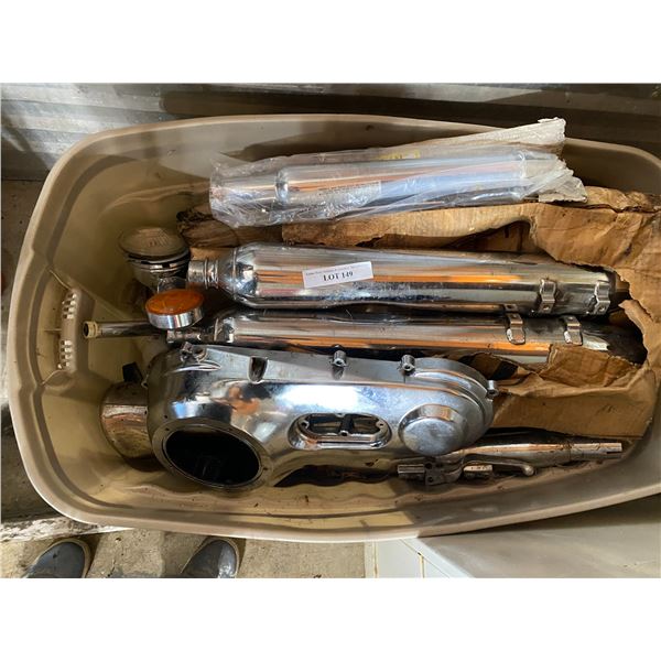 Rear Exhaust, Mufflers, Motorcycle Silencers, Baffles, Die Housing, Chrome Signal Lights