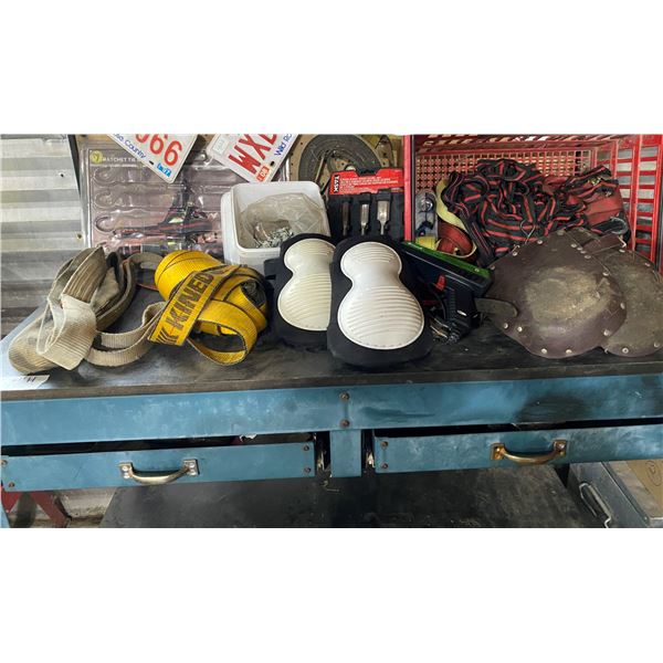 Ratchet Straps, Knee Pads, Chisels, Screws, Xenon Timing Light by Equus