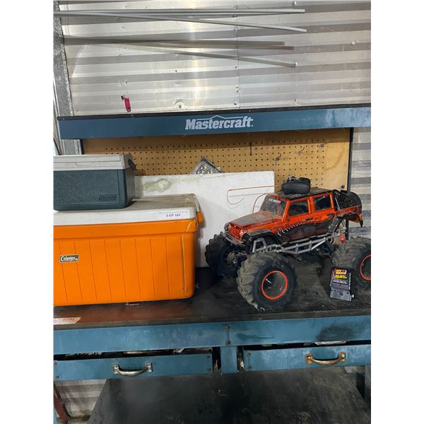 Two Coleman Coolers, RC