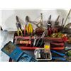 Image 2 : Tin Snips, Pliers, Wrench Set, Safety Glasses Hammer, Tar Scrapper, Tool Tray Asst Screw & Drill Bit
