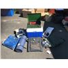 Image 1 : Coleman Stove & Blue Cooler, Automann Mini Fan, 3 Folding Bleacher Chairs, Koss Car Compact Disc Pla