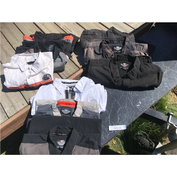 Harley Davidson Men's Button Up Shirts & Long Sleeved T-Shirts