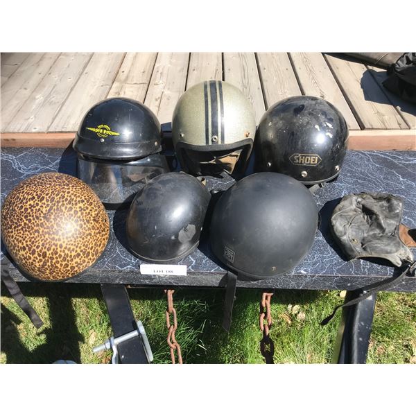Motorcycle Helmets incl DOT, Shoie, Road Krome & Leather Beanie