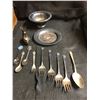 Image 4 : Oneida Silver-plate Cutlery, Silver-plate Bowl, Plate, Forks & Spoons