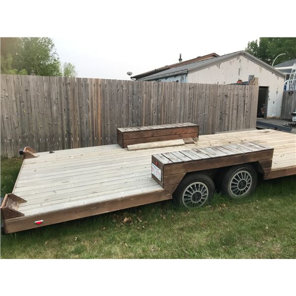 Newly Refurbished Wooden Flat-deck Trailer