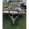 Image 1 : Flat-deck Single Axel 16' Trailer (wood on trailer included)