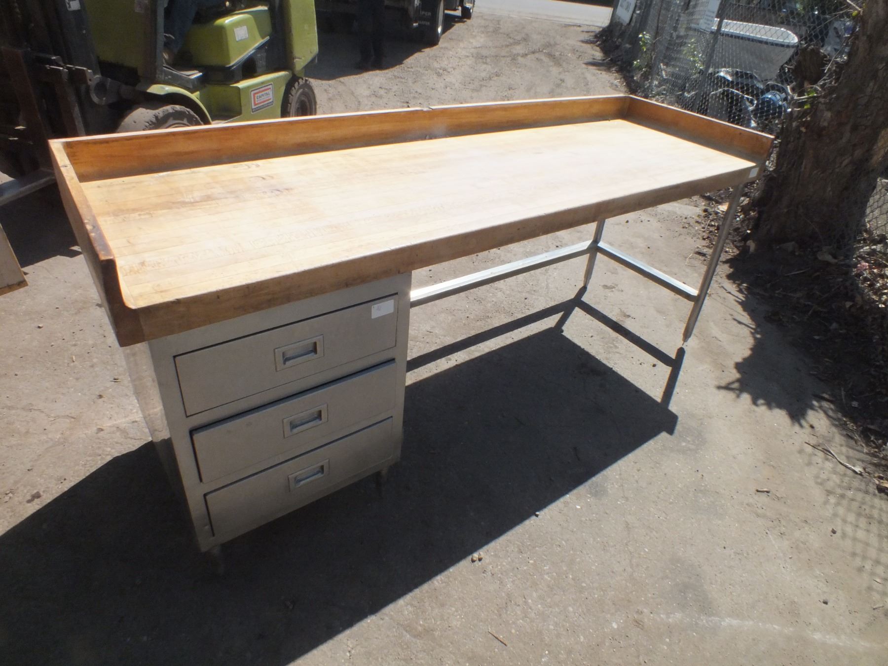 Table Top Prep Wood Top Prep Table w/ 3 Drawers