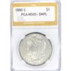 Image 1 : 1880-S Morgan Silver Dollar PGA MS65+ DMPL
