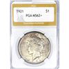 Image 1 : 1921 Silver Peace Dollar PGA MS62+