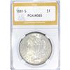 1881-S Morgan Silver Dollar PGA MS65