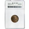 1917-S Wheat Cent ANACS MS63 BRN
