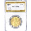 Image 1 : 1899 $10 Gold Eagle PGA MS65