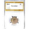 Image 1 : 1868 Shield Nickel PGA MS64