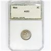 1866 Nickel Three Cent PCI AU53