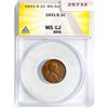 1931-S Wheat Cent ANACS MS62 BRN