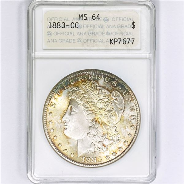 1883-CC Morgan Silver Dollar ANA MS64