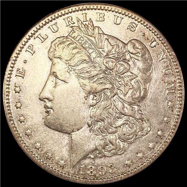 1893 Morgan Silver Dollar CLOSELY UNCIRCULATED