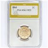 Image 1 : 1868 Two Cent Piece PGA MS63 RED