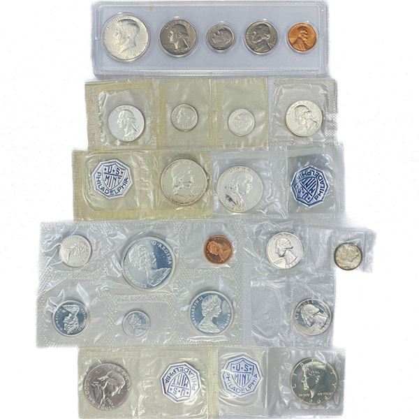 1943-1967 US & CAN BU Silver Set (22 Coins)