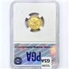 Image 2 : 1907 $2.50 Gold Quarter Eagle PGA MS64