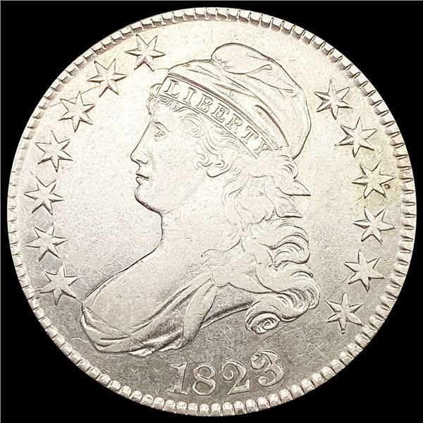 1823 Capped Bust Half Dollar ABOUT UNCIRCULATED