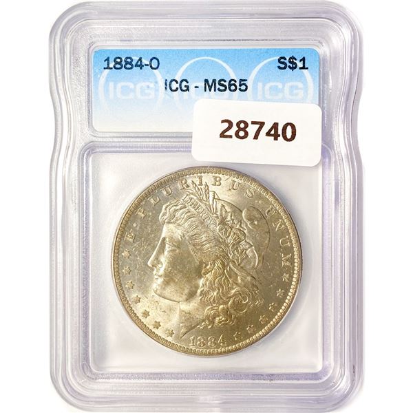 1884-O Morgan Silver Dollar ICG MS65