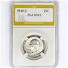 1940-D Washington Silver Quarter PGA MS63