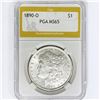 1890-O Morgan Silver Dollar PGA MS65