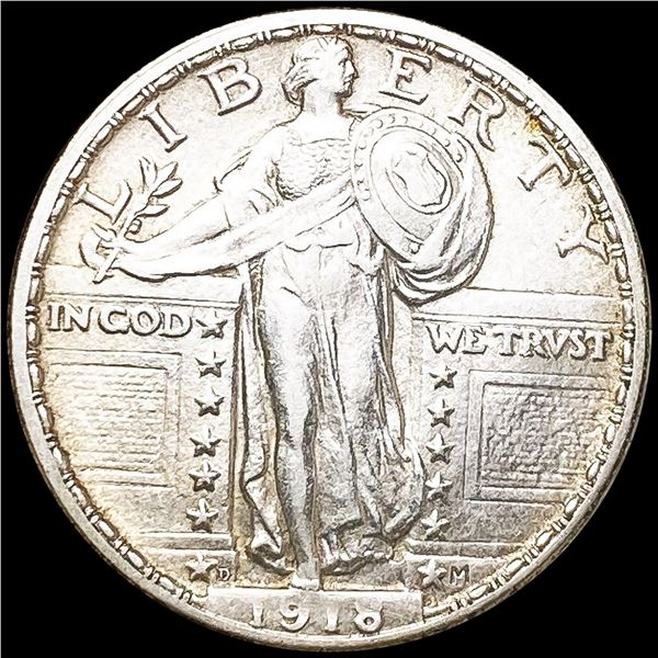 1918-D Standing Liberty Quarter CLOSELY UNCIRCULAT