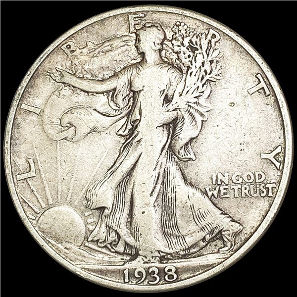 1938-D Walking Liberty Half Dollar NICELY CIRCULAT