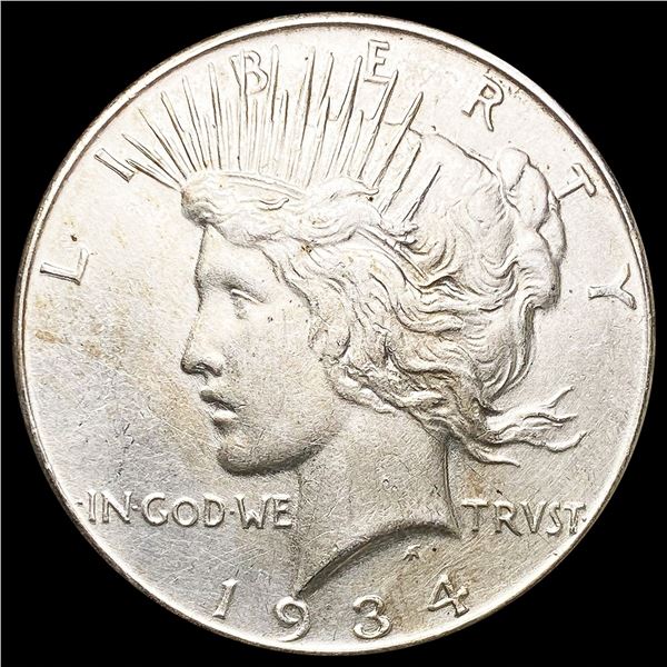 1934 Silver Peace Dollar CLOSELY UNCIRCULATED