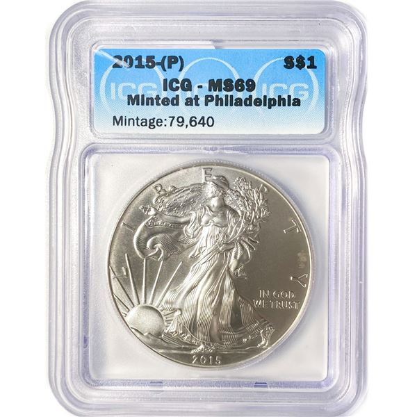 2015-(P) American Silver Eagle ICG MS69