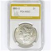 1880-O Morgan Silver Dollar PGA MS63