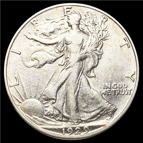 1929-D Walking Liberty Half Dollar NEARLY UNCIRCUL