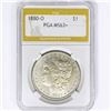 1880-O Morgan Silver Dollar PGA MS63+