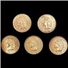 (5) Indian Head Cents (1882, 1900, 1901, 1902, 19