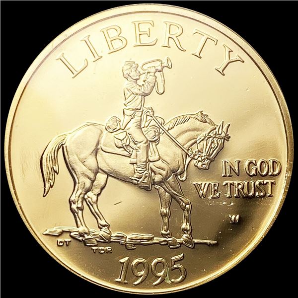 1995-W US Commem .25oz Gold $5 GEM PROOF