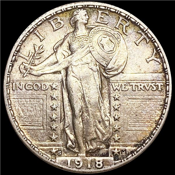 1918-S Standing Liberty Quarter CLOSELY UNCIRCULAT
