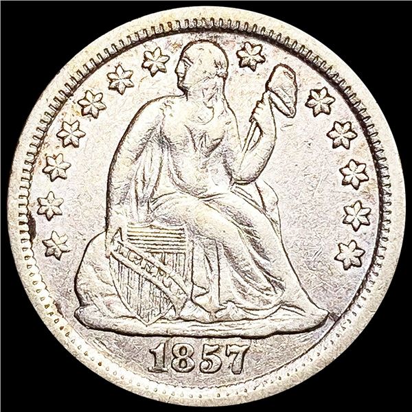 1857-O Seated Liberty Dime NEARLY UNCIRCULATED