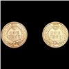 Image 2 : (2) Indian Head Cents (1882, 1908) CLOSELY UNCIRCU