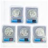 Image 2 : 5 2015-P American Silver Eagle ICG-MS69 RARE P