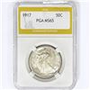 Image 1 : 1917 Walking Liberty Half Dollar PGA MS65