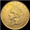 Image 1 : 1860 $3 Gold Piece CLOSELY UNCIRCULATED