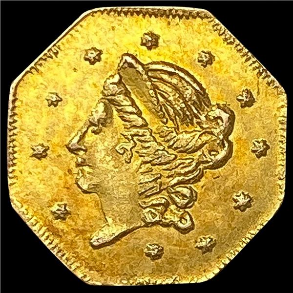 1870 Round California Gold Half Dollar HIGH GRADE
