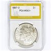 Image 1 : 1887-O Morgan Silver Dollar PGA MS63+