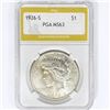Image 1 : 1926-S Silver Peace Dollar PGA MS63