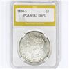 Image 1 : 1880-S Morgan Silver Dollar PGA MS67 DMPL