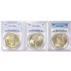 Image 1 : 1923 Set (3) Silver Peace Dollar PCGS MS64