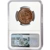 Image 2 : 1856 Large Cent NGC MS64 BN, Slanted 5
