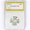 Image 1 : 1917-D Mercury Silver Dime PGA MS63 FSB
